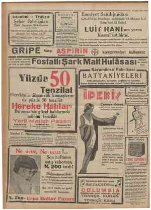  8 En iyi ve en ucuz Camhariyet 15 Şubat 1933 istanbul ve Trakya NOVOTNi BiRAKANESiDiR. akşam Her K O N S E R Rakı taze ve...