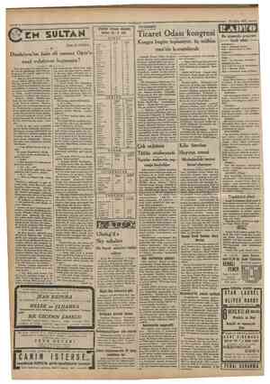  Cumhurîyet 26 Şubat 1933 CH SULTAM Yazan: M. TURHAN ıstanbul borsası kapanış tiatları 2 5 2 933 NUKUT Londra New York Paris