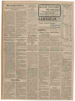  21 Mart 1933 Bir dayak hâdisesi Edebiyat Fakültesinin çayında geçen müessif hâdise rasıl oldu ? (Birtnci sahifeden mabait)