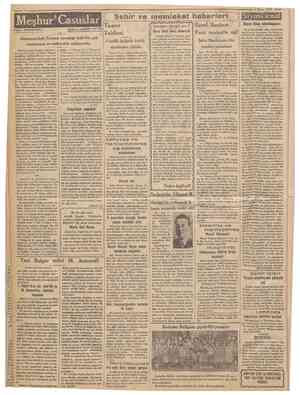  Camhariyet1 4 Nisan 1933 Meşlıuır'Casusla Yasan: BERNDORFF Çeviren: ABlDtN DAVER Şehir ve memteket haberleri Ticaret Talebesi