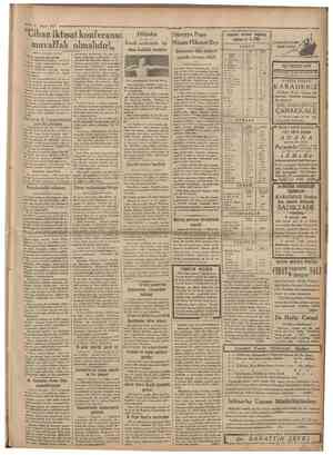  9 Mayıc 1935 "Cihan iktısat konferansı muvaffak olmalıdır!,, mes'elesini halletmek için pek ya • krada fevkalâde salâhiyetler