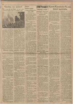 12 Mayıs 1933 Gazler ve sisler! Ömer Şevket Bey gaz atışları ve sun'î sisler hakkında izahat verdi ve tecrübeler yaptı...