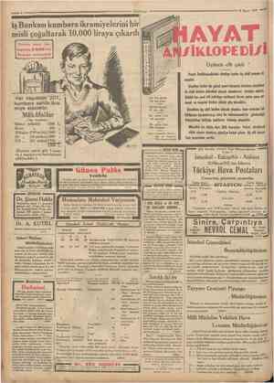  Camharîyet 28 Mayıs 1933 İş Bankası kumbara ikramiyelerini bir misli çoğaltarak 10,000 liraya çıkardı Bundan sonra her...