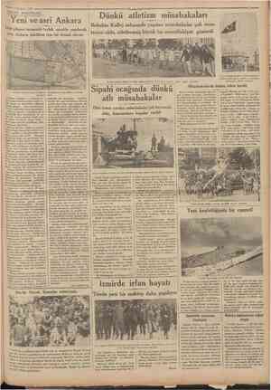  3 Harirân ANKARA 1933 MEKTUPLAR1, *Cumhariyet '• Yeni ve asrî Ankara Şehir plânmı tamamüe f atbik suretile yapılacak yeni...
