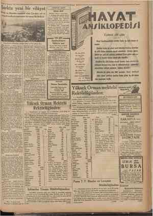  17 Haıiran 1933 Şarkta yeni bir vilâyet Artvin ve Rizeden teşekkül eden Çoruhta yol ve maarif faaliy^ti muntazam bir mesai