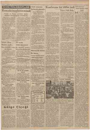  17 Temmuz 1933 Cnmhurîyet' SON TELGRAFLAB Romada imzalanan misak Fransız ve İtalyan gazeteleri dörtler misakının...