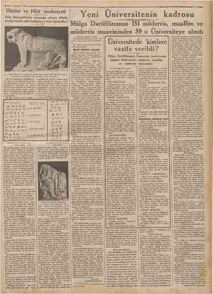  1 Ağustos 1933 Camhürtyeİ' Hititler ve Hitit medeniyeti Hitit hiyerogliflerini okumağa çalışan âlimler şimdiye kadar neler