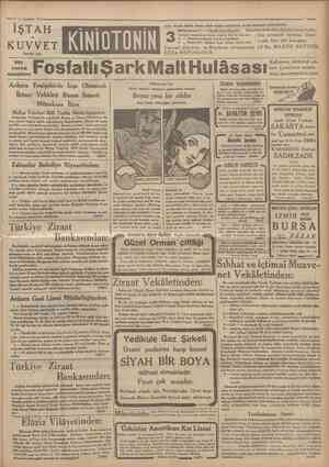  11 Agustos 1933? IŞTAH KUVVET ve Temlni içln 'Cvmhvrryet' içiniz. Küçük büyük, kadın erkek herkes tarafından ve her mevsimde