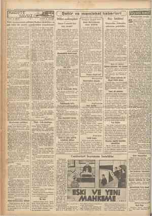  'Cumhuriyet' 9 Teşrinievveît933 HARPTt Yazan: G. KOPP .. YAVOZÜ 40 , Çeviren: A. DAVER ( Şehir ve memleket haberleri Ray...