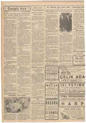  Camhuriyet 15Teşriniewel 1933 • i Cengiz Han TEFR1KA: 9 Yazan: M. TURHAN Iktısat işleri Uzumculugumuz Müstahsili...