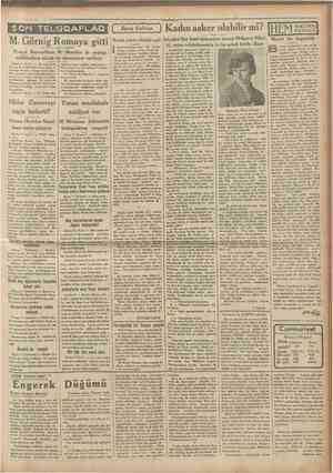  Cumhariyeî 8 Teşrînîsanl 1933 • Cengiz Han * TEFRİKA • 30 Tütün satışları iyi gitmiyor Müstahsiller Ankaraya telgraf çektiler