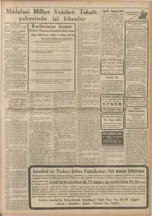    Se 'Müdafaai Milliye Vekâleti Tekaüt Sul esinde ış bitenler Sandıklinin Çakir mahallesind. 26/10/8933 RE K ıl . . hi Ali