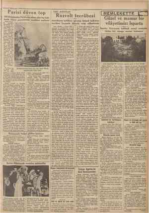  k | <4 | M J d —3 Könunusani 1934 Parisi döven top 120 kilometrodan Parisi ateş a.lîına alan top hak- ,, Harbi Umumi . de —