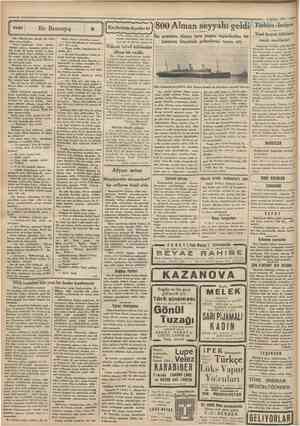  * Cumhuriyet 4 Şubat 1934 s = Bir Benzeyîş Dün, Bakırköyüne gitmek içtn Sirke* eiden trenc binditn. Vagon hmcahmçtı. Tam...