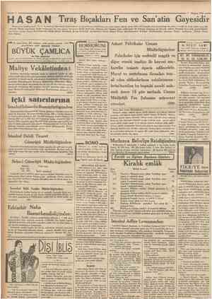 / Haziran 1934 öksüreniere: Katran Hakkı Ekrem VAPURCIJLUK I TÜRK ANONÎM ŞIRKETt Cumhurtyet H A R B i Y E D E Denizyoîları İŞ