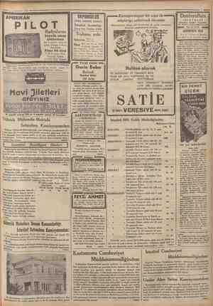  lı ı^rınısanı Cumhuriyet AMERIKAN PILOT VAPURCÜLUK TÜRK ANONİM Ş1RKET1 4 Kamaştırmıyan bir ziya ile müşteriyi celbetmek...