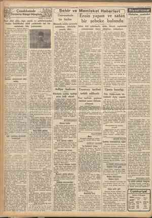  Jörklerle Süngu Süngüye No. 33 Nakili: A. DAVER Çanakkalede 1 ( Şehir ve Memleket Haberleri 1 Siyasî icmal Üniversitede bir