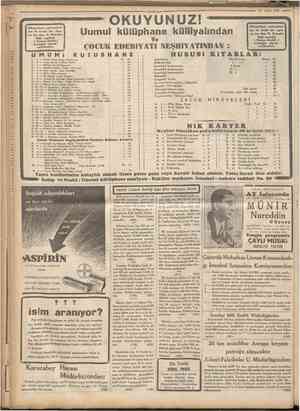 14 Çubat 1935 Cumhttriymt Hozımcızlığı, Mid* yanmalarrnı gıderir. Mid» v« barsoklan boşaltmak suretile Kabızlıjjı, A&ızdaki