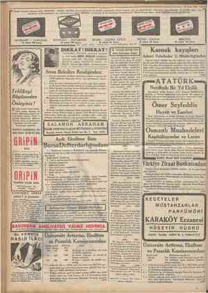  ' Camhttriyet '• 24 Şubat 1935 t Tekmil dünyaca tanınmış olan ROTBART MOND EXTRA tıraş bıçaklannm 10 adedlik paketlerinin...