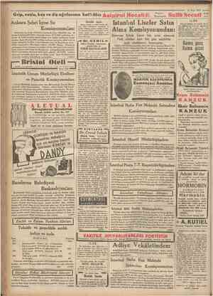  •Camhuriyet' 22 Marl 1935 Deposu : Bahçekapıda Grip, nezle,faoşve diş ogrılarının kat'î ilâcı AsİpİPOİ N e c a t İ dİf....