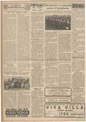  ' Cumhariyet ' 23 Mart Türklerle Süngü Süngüye No. 134 A. DAVER Çanakkalede ^ Dün muhtelif maçlar yapıldı Dün hürmet ve...