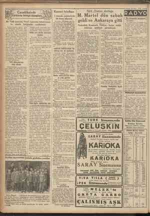  26 Mart 19*5 Jürklerle Süngü Süngüye No. 137 A. DAVER Çanakkalede Kayseri fabrikası 1 nisanda maldnelerin bir kısmı işliyecek