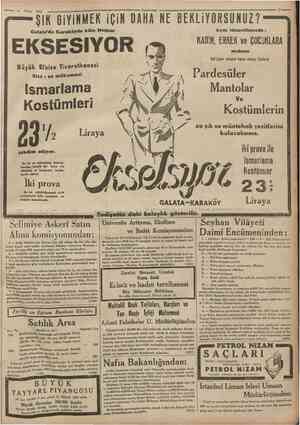  6 Nisan 1935 ŞIK GiYiNMEK iÇiN DAHA NE BEKLiYORSUNUZ? Cmnhtrriyet 11 Galata'da Karaköyde kâin Meşhur IYOR Aynı ticarethanede: