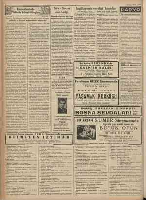  ! Camhuriyet •• 10 Nisan Türklerle Süngü Süngüye No. 150 A. DAVER Çanakkalede Türk Sovyet ziraî birliği İngîlterenîn verdîğî