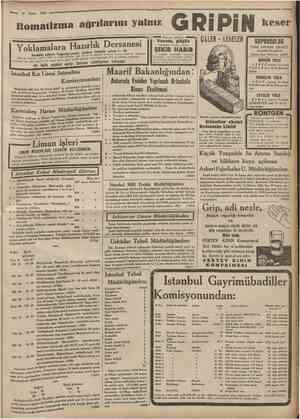  13 Nisan 1935 ! Cumhuriyet '• Romalizma acjrılarını yalııız Yoklamalara Hazırlık Dersanesi Kadıköy şubesi: Yoğurtçu çayın,