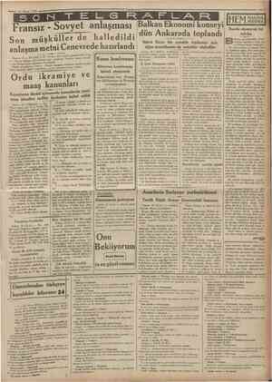  19 Nisan 19*5 = Cttmfmrtyct Fransız Sovyet anlaşması Son müşküller de halledildi anlaşma metni Cenevrede hazırlandı Cenevre