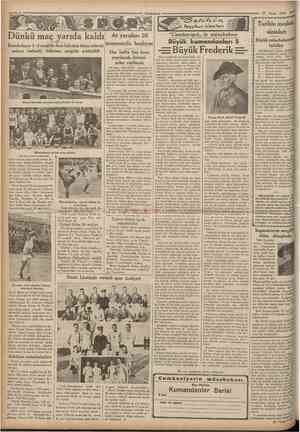  8 Cumhurivet 27 Nisan 1935 Dünkü maç yanda kaldı! At yandan 26 t* Lı Istanbulspor 3 0 maglub ıken hakeme ıtıraz ederek j...