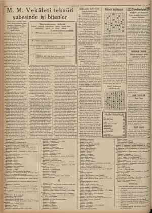 Cumhuriyet 29Nis»nl 35 M. M. Vekâleti tekaiid şubesinde işi bitenler Muameleleri Tekaiid Şubesınce ikmal edilerek retmi...