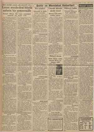  Cumhcrriyet 5 Mayıs 1935 Türk istediği zaman çok kuvvetli olur ! Lozan muahedesi büyük zaferin bir semeresidir Profesör...