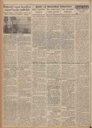  Cumhuriyet 16 Mayı» 1935 Boğaziçi vapur ücretleri { Şehir ve Memleket Haberleri Esnaf cemiyetleri Her şeyden önce Lise...