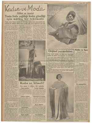  8 CumKtıriyef 21 Maiıs .1955 Sıhhat ve tuvalet Tenin fazla yağlılığı kadın güzelliği için müthiş bir tehlikedir Tıbda adına