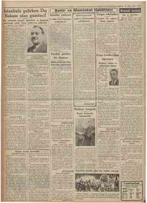  Cumfiuriyet £5 Mayıs 1935 Dün şehrimize Cenubî Amerikalı ve Ispanyalı gazeteciler geldi. Yarın Ankaraya gidiyorlar (Baştaraft