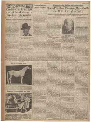  12 CUMHURIYE1 27 Mayu 1935 Cambiyo istikran için deviet bankalarının yaptıkları görüşmeler Arsıulusal bir anlaşma vücude...