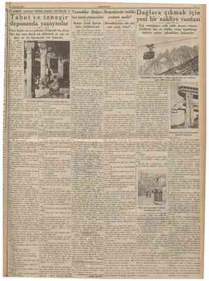  3 Haziran 1935 CUMHURİYET İSTANBUL HALKI NERELERDE OTURUR: 8 Tabut ve t e n e ş i r deposunda yaşayanlar Ihtiyar kadın acı