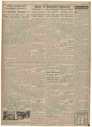  CUMHURİYET 5 Hıziran 1935 Avrupa yolundan notlar Çanakkaleye girerken: 2 on günlerde Avrupada gereî fazla göze çarpar önemli