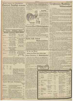  10 CUMHURIYE1 8 Haziran 1935 Emniyet Sandığı namına birinci derecede ipotekli olup yeminli üç ehli vukuf tarafından ta •...