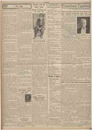  CUMHURİYE1 9 Haziran 1935 KUçüki Hikâyeİ Av ışığı •Giy dö Mopasandan 28 Yazan: Sabık lnteîlicens Servis Şefi Sir Bazil Tomson