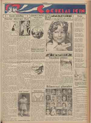  13 Haziran 1935 CUMHURİYET Çocuk masalları Bundan beş bin 8 c n e evvel esk Tıirklerden Sumer lılerin yaşadıklaı çağlarda...