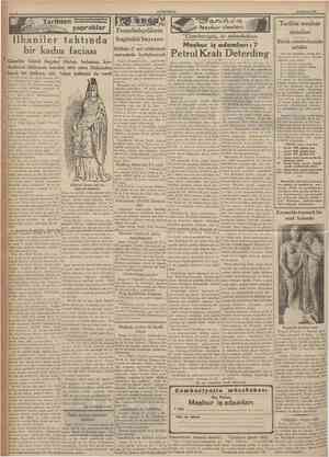  CUMHURİYET 16 Haziran 1935 Tarihten yapraklar Henry Wılhelm August Deterding ketin hisse senedlerini satmağa mu 1860 senesine
