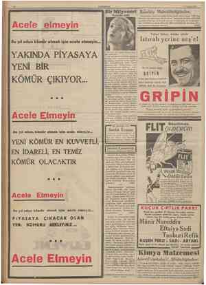  12 CUMHURİYET Taziran 1935 Bir Milyoneri Teshir etti Bakırköy Malmüdürlüğünden; Emvalimize vergi borcundan dolayı haciz...