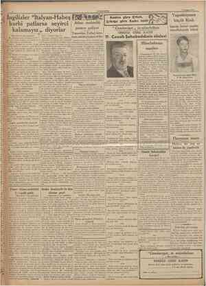  CUMHUBÎYET 3 Temmuz 1935 (Baş tarafı 1 inci sahifede) News , Cronicle diyor ki: Bu önergenin amacı, Habeşistanın...