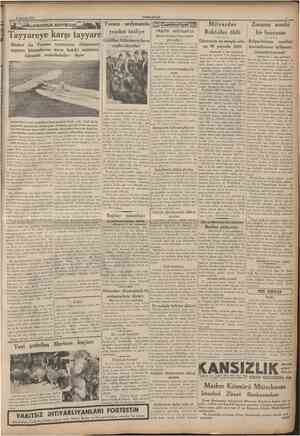  9 Tenuntu 1933 ASKERLİK BAHİSLERİ Tayyareye karşı tayyare Meşhur bir Fransız tayyarecisi «Düşmanm tayyare hücumlarına karşı