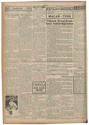  CUMHURİYET 18 Temmuz 1935 Türklerle Süngü Süngüye No. 249 A. DAVER Çanakkalede Buğday piyasası Dün şehrimize Anadoludan 210,
