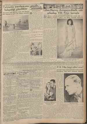  30 Tenmraz 1935 CUMHURİYET Tabiatin yurdumuza bahşettiği güzellikler Adanalıların plâj ihtiyacını temin eden Karataş plâjı