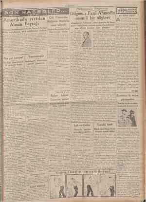  CUMHURÎYET 1 Ağustos 1933 Türklerle Süngü Süngüye No. 263 A. DAVER Çanakkalede İzmirde gene tutulan sakametli yol Kuru üzüm