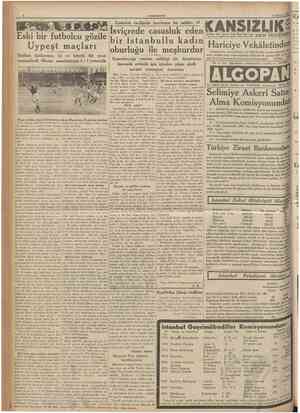  CUMHURtTET 6 Ağustos 1933 Casusluk tarihinde tazelenen bir sahife: 16 Isviçrede casusluk edenf Eski bir futbolcu gözile bir